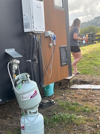 Yard, disarray of outside, was nice when established 2 years ago, but not kept up.