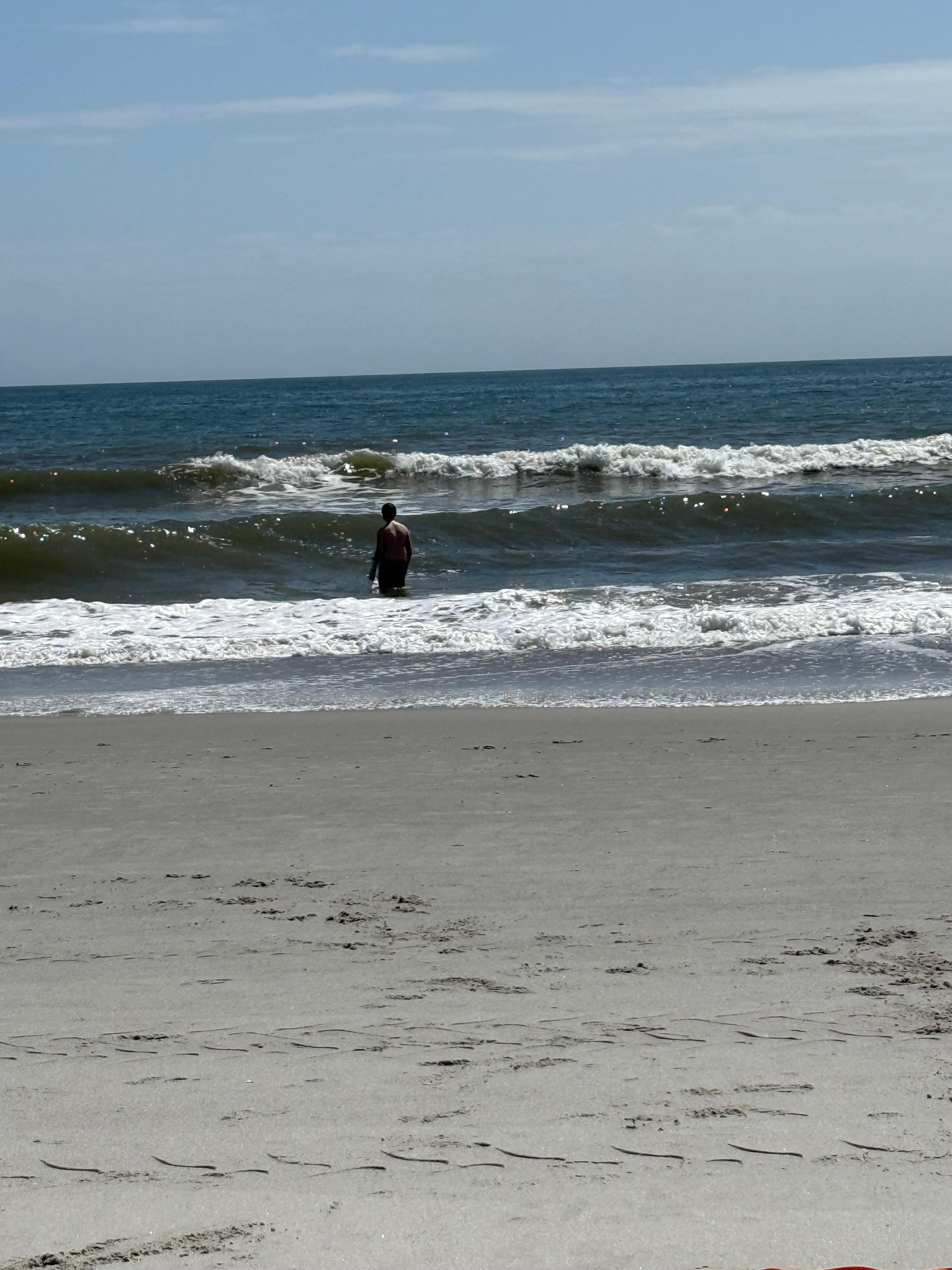 Walk across the street beach