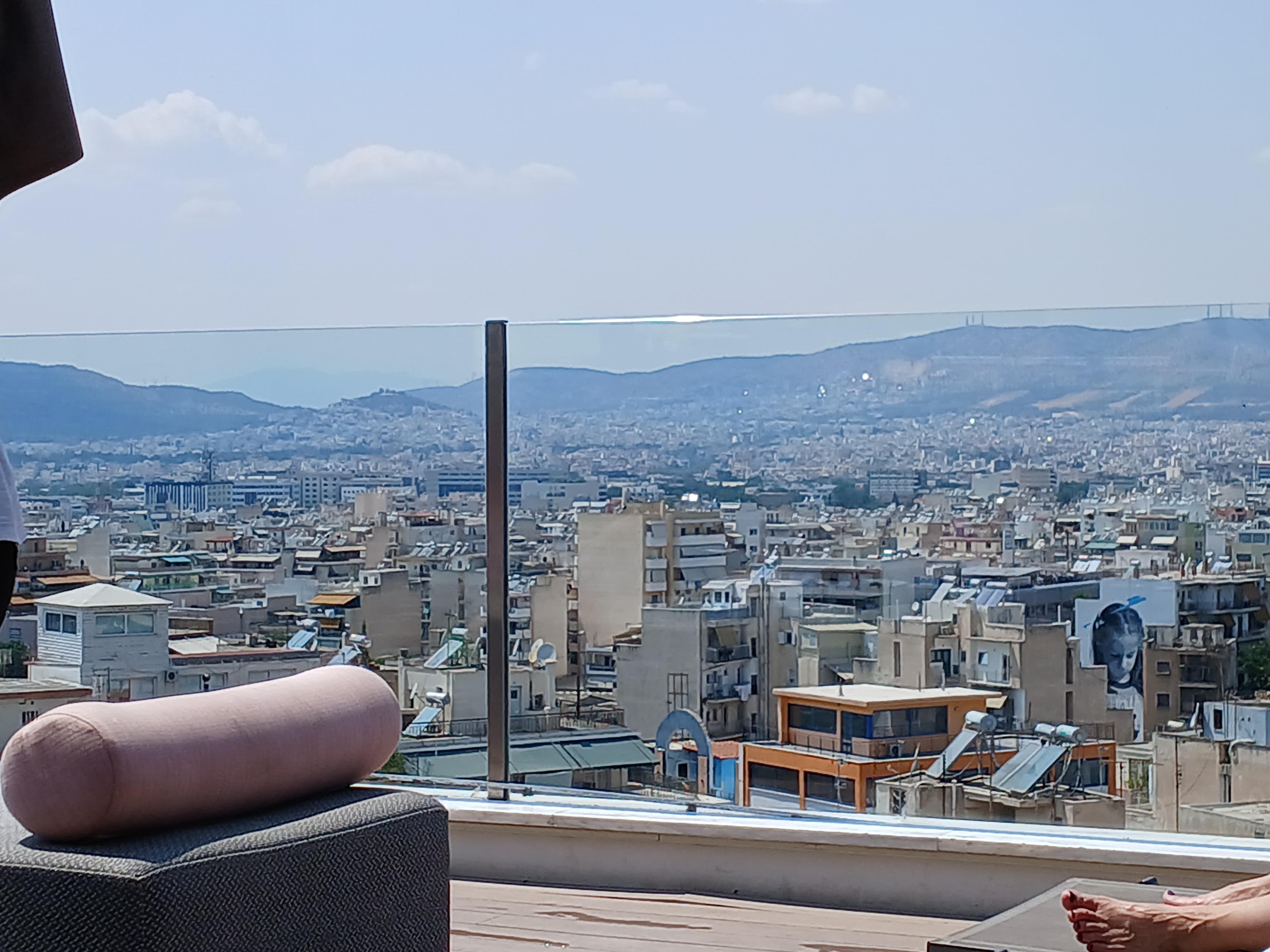 Beautiful views from the rooftop pool