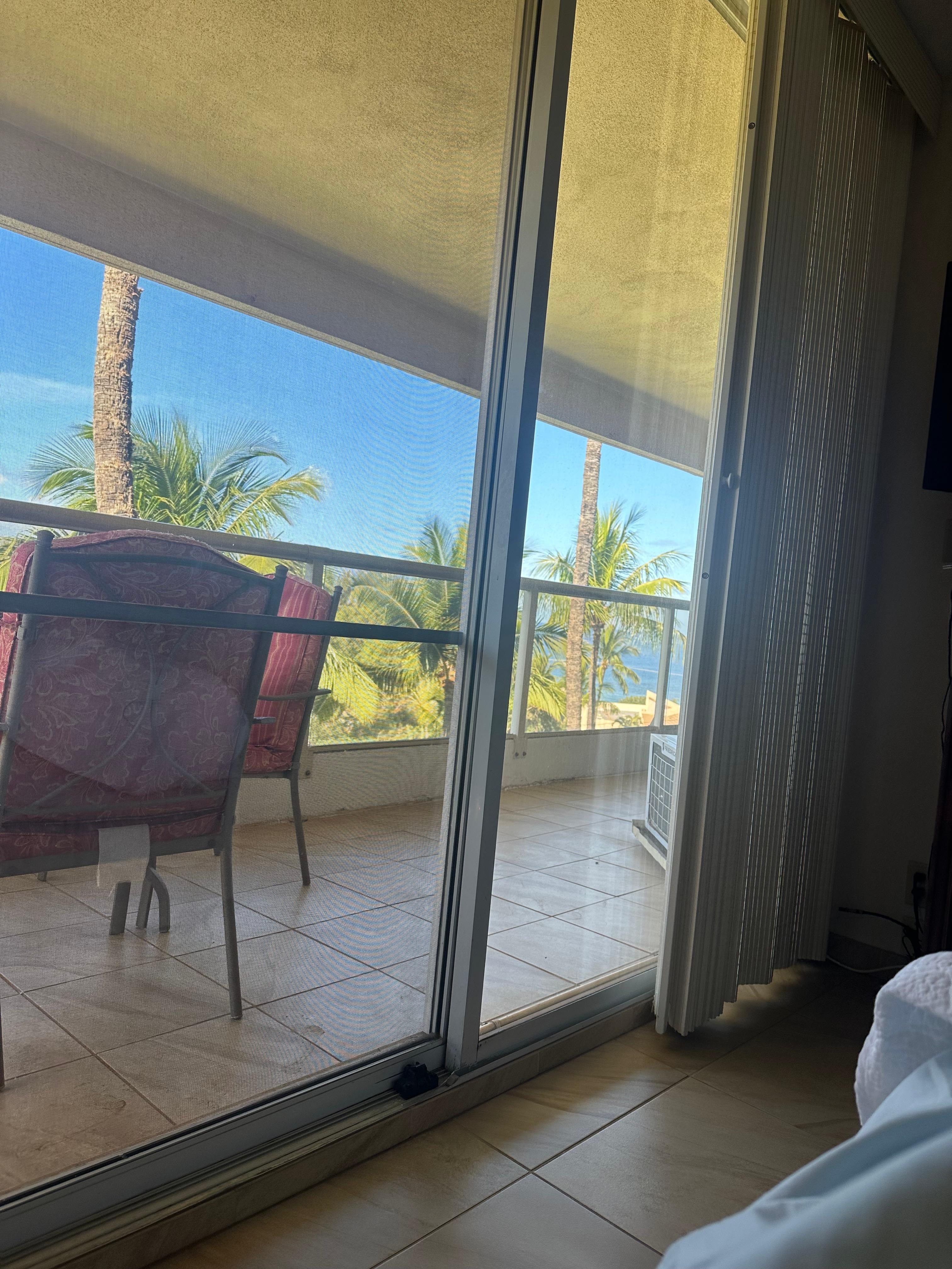 View from the master bedroom bed