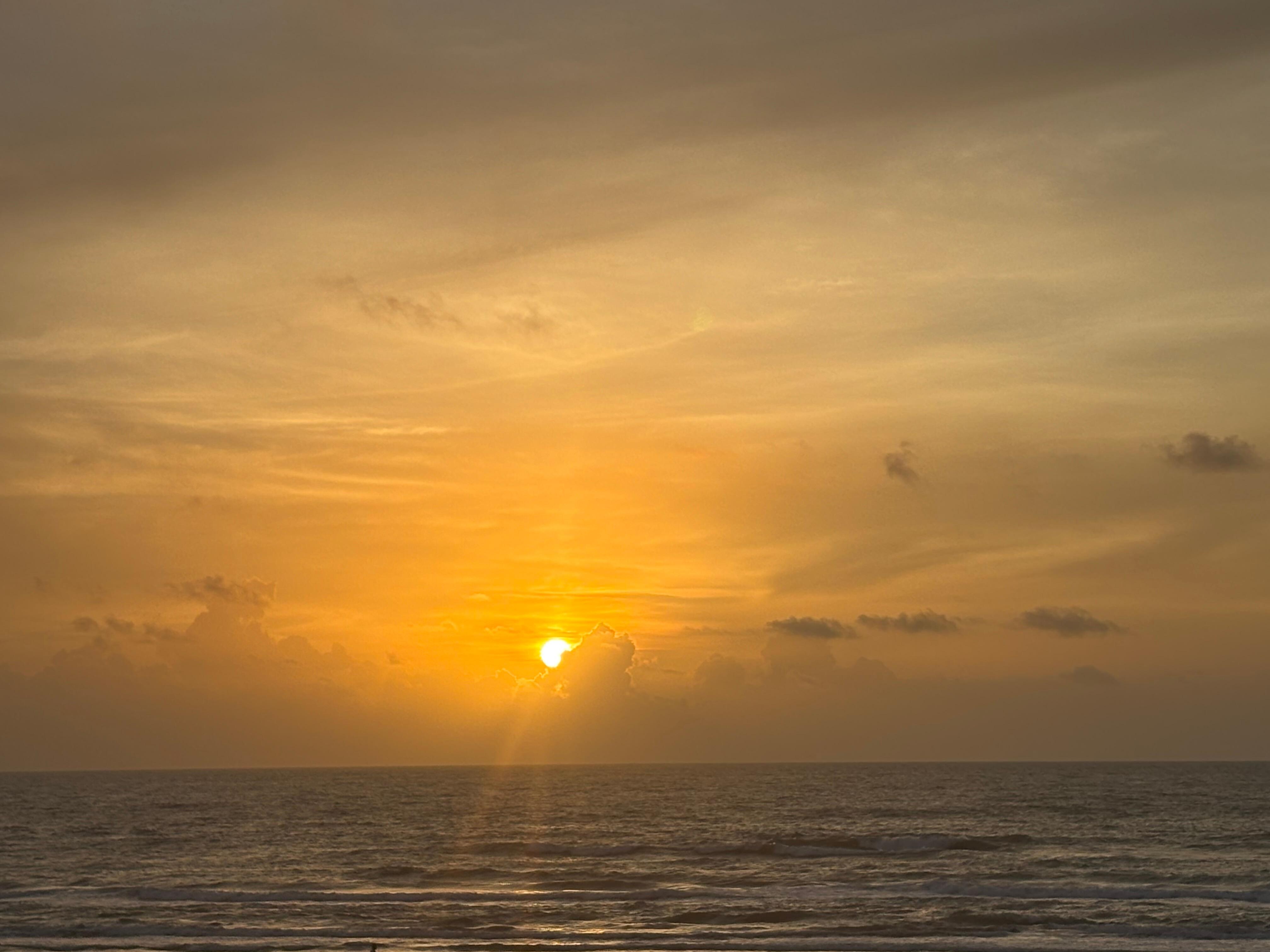 The sunrises are beautiful 