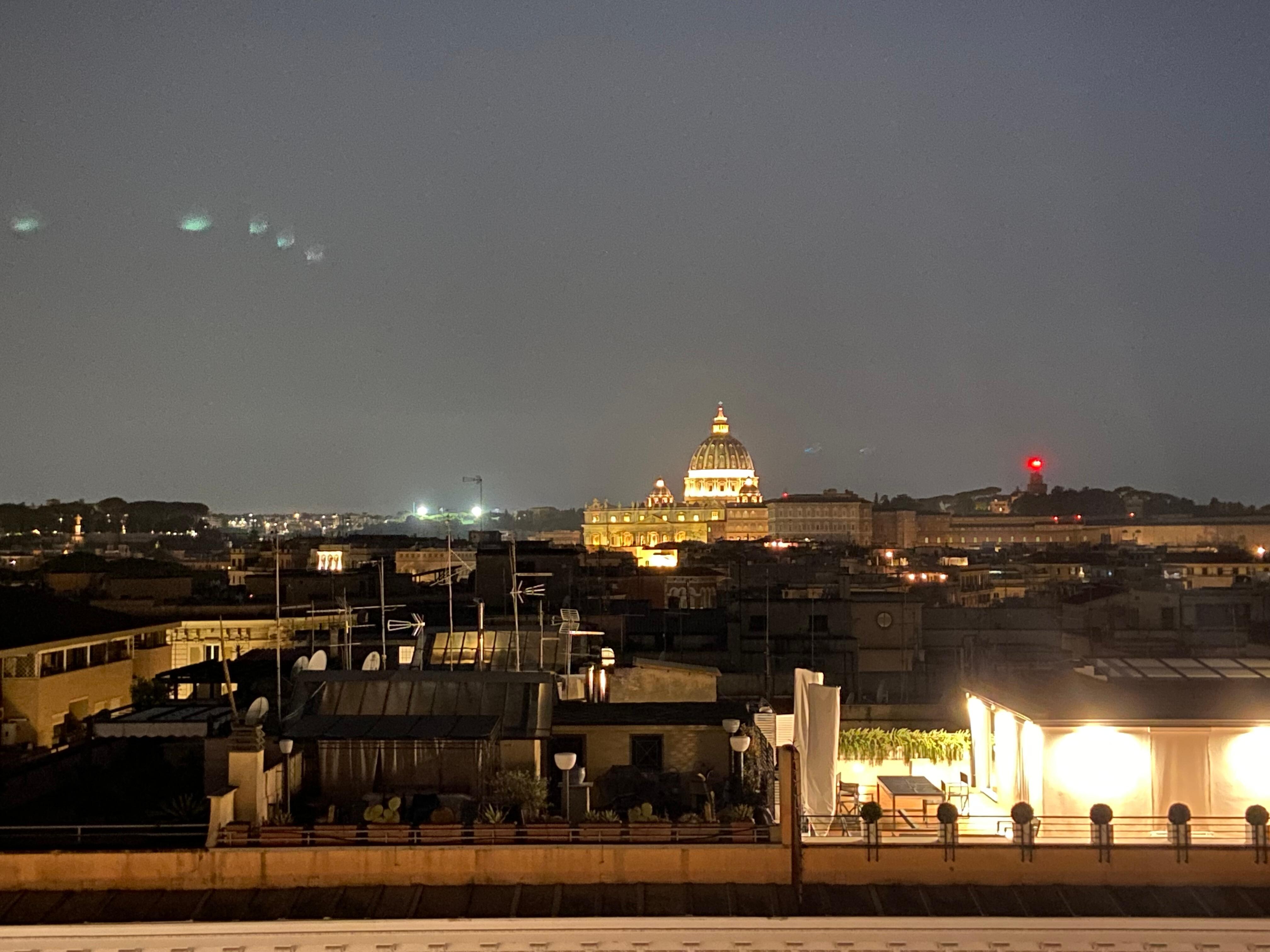 View of the city from the rooftop!