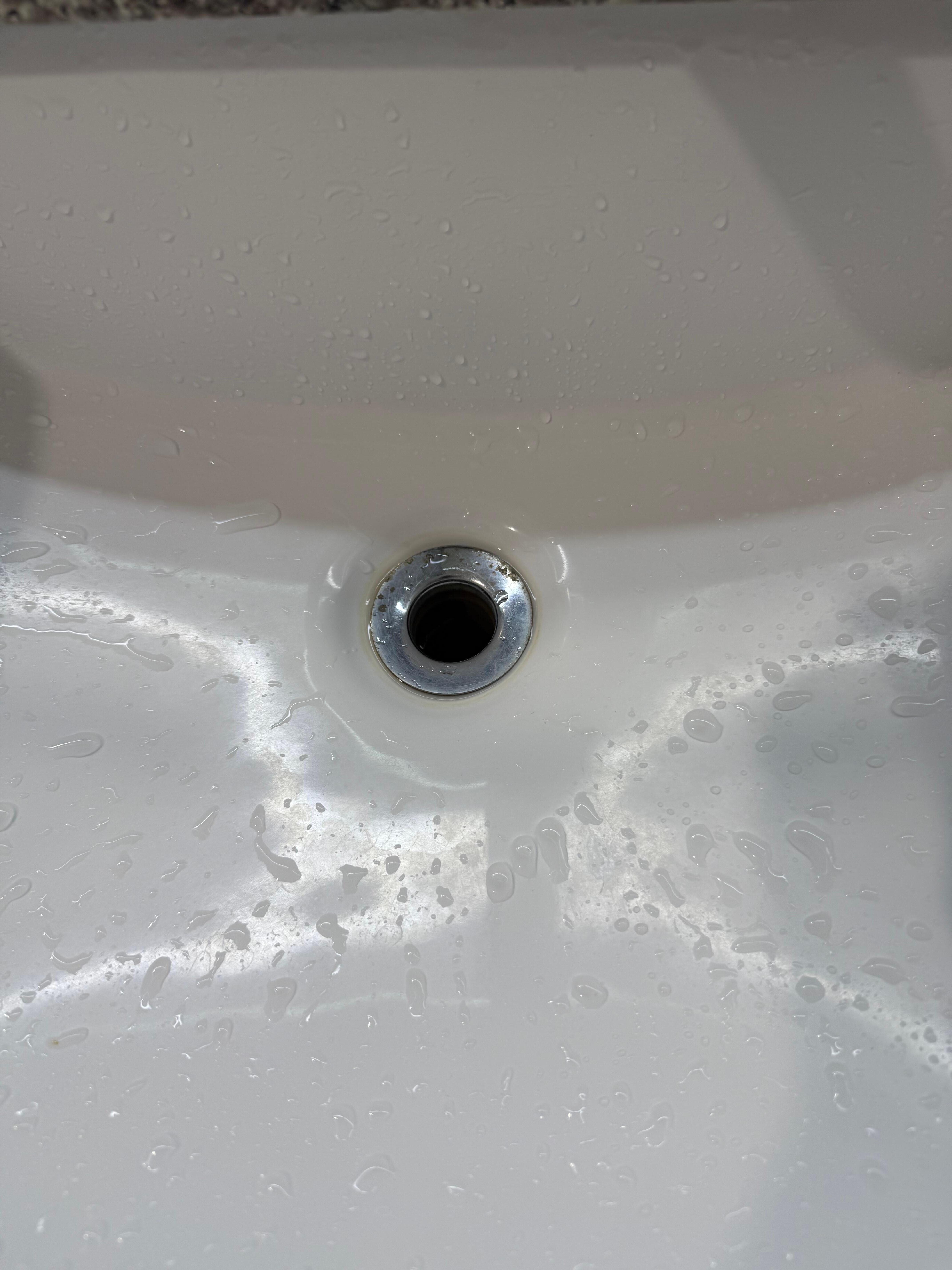 No stopper in sink drain