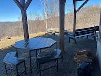 Outdoor space and firepit