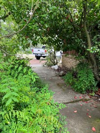 Entry way sidewalk