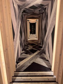 Corridor decoration is digitally printed wall paper