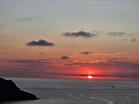 One of the many sunsets enjoyed from the balcony.