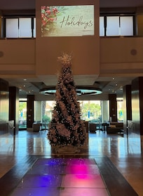 Lobby holiday decor
