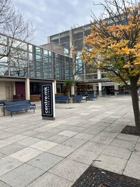 Shopping centre about 10-15 mins walk away.