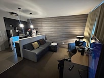 1 king suite - living and kitchen area