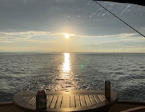 Sunset out on the lake
