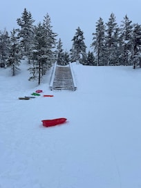 toboggan on the premises