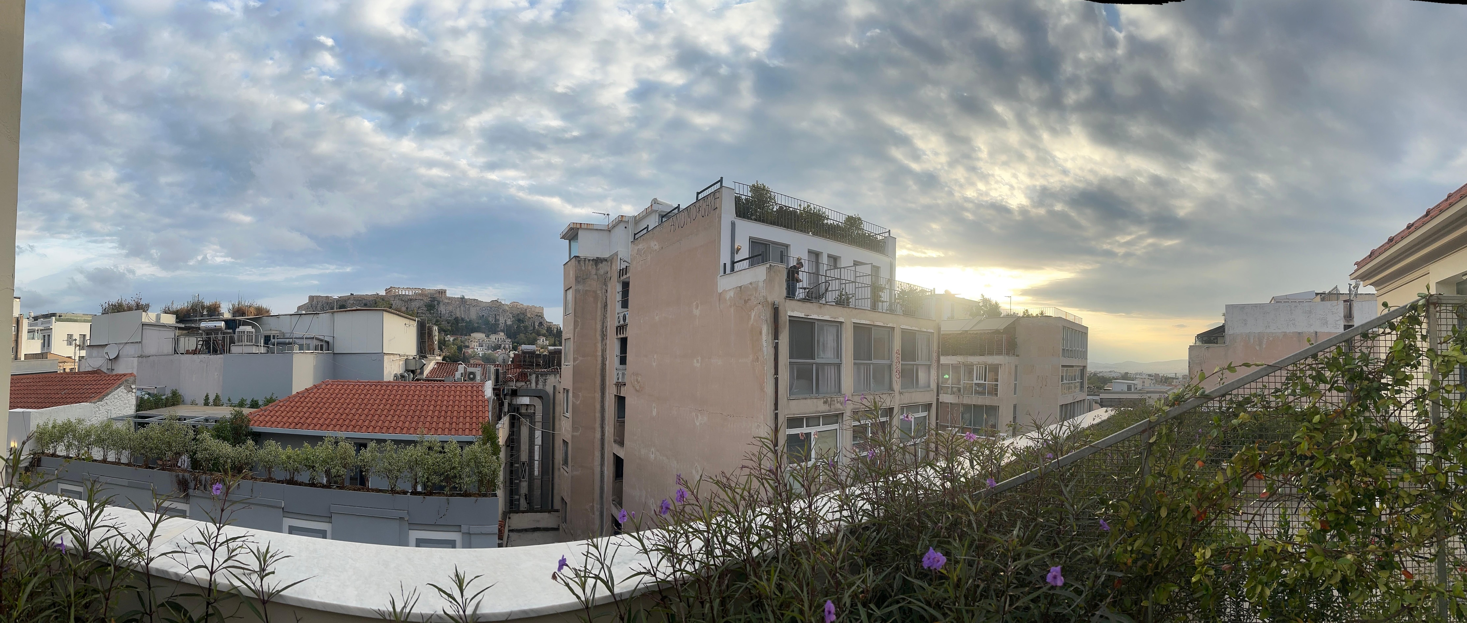 Panoramic view from our room