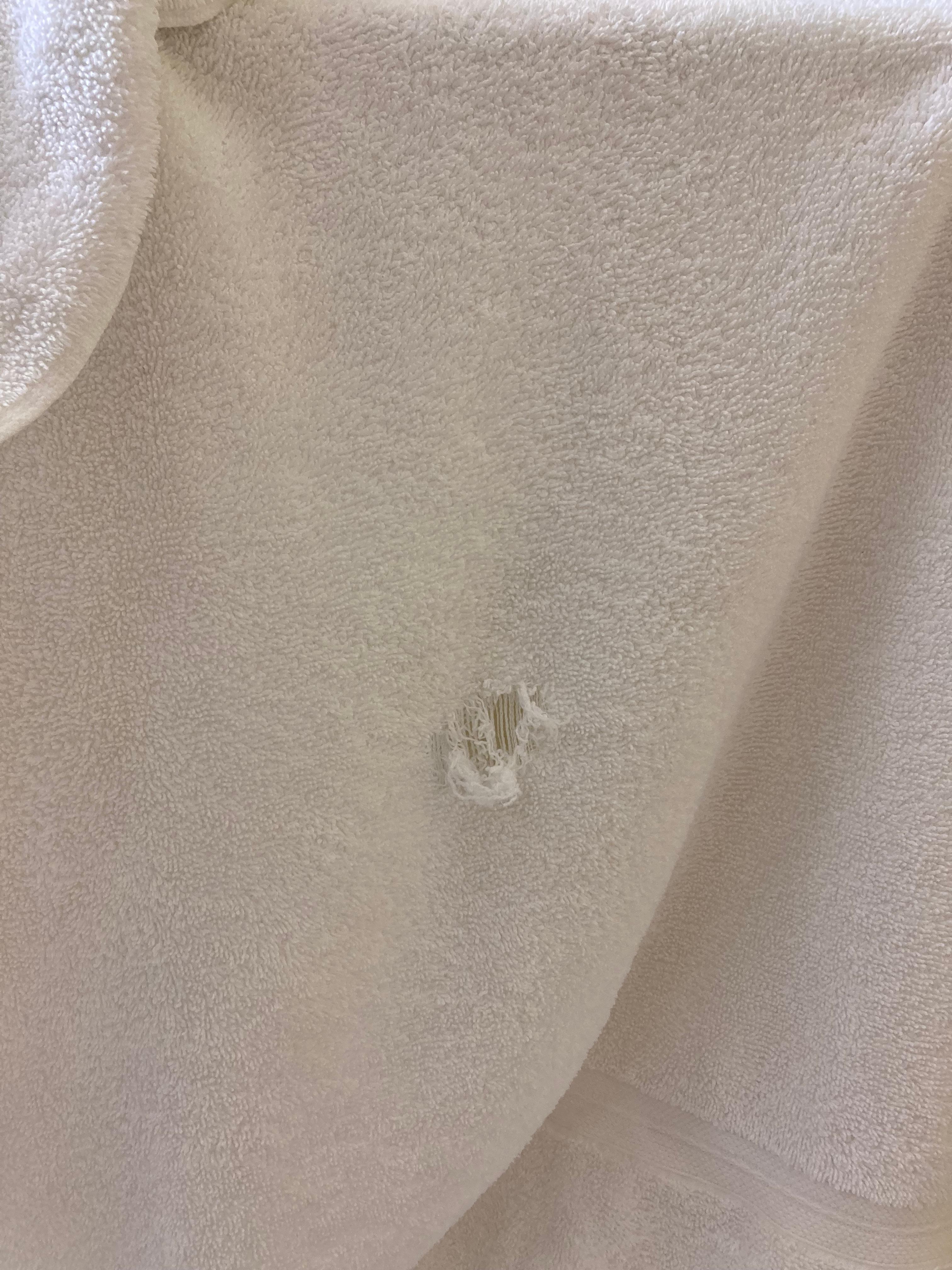 Replacement towel with hole 