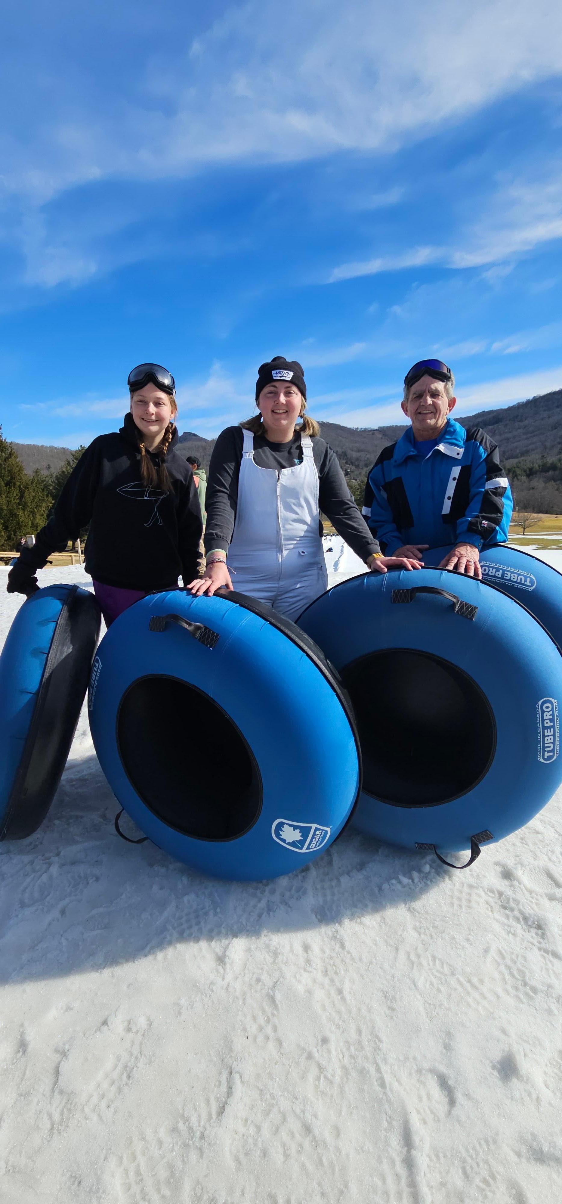 Family fun tubing.