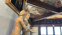 Sculpture at the Uffizi. The museum is in easy walking distance from the hotel.