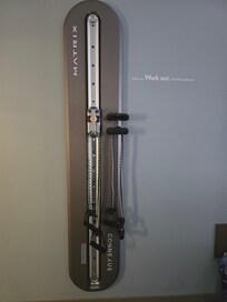 Workout equipment in the room! :D