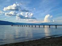 It's a short drive to this beach