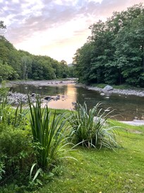 Views of the river in backyard