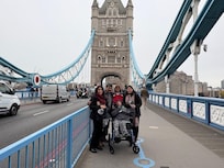 Easy 15 minute walk to tower bridge with my Brother’s wheelchair!