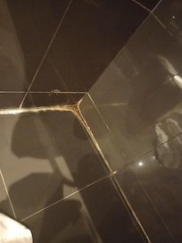 Dirty floor in bathroom