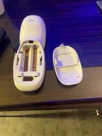 No batteries in the remote.