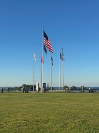 Veterans park next door
