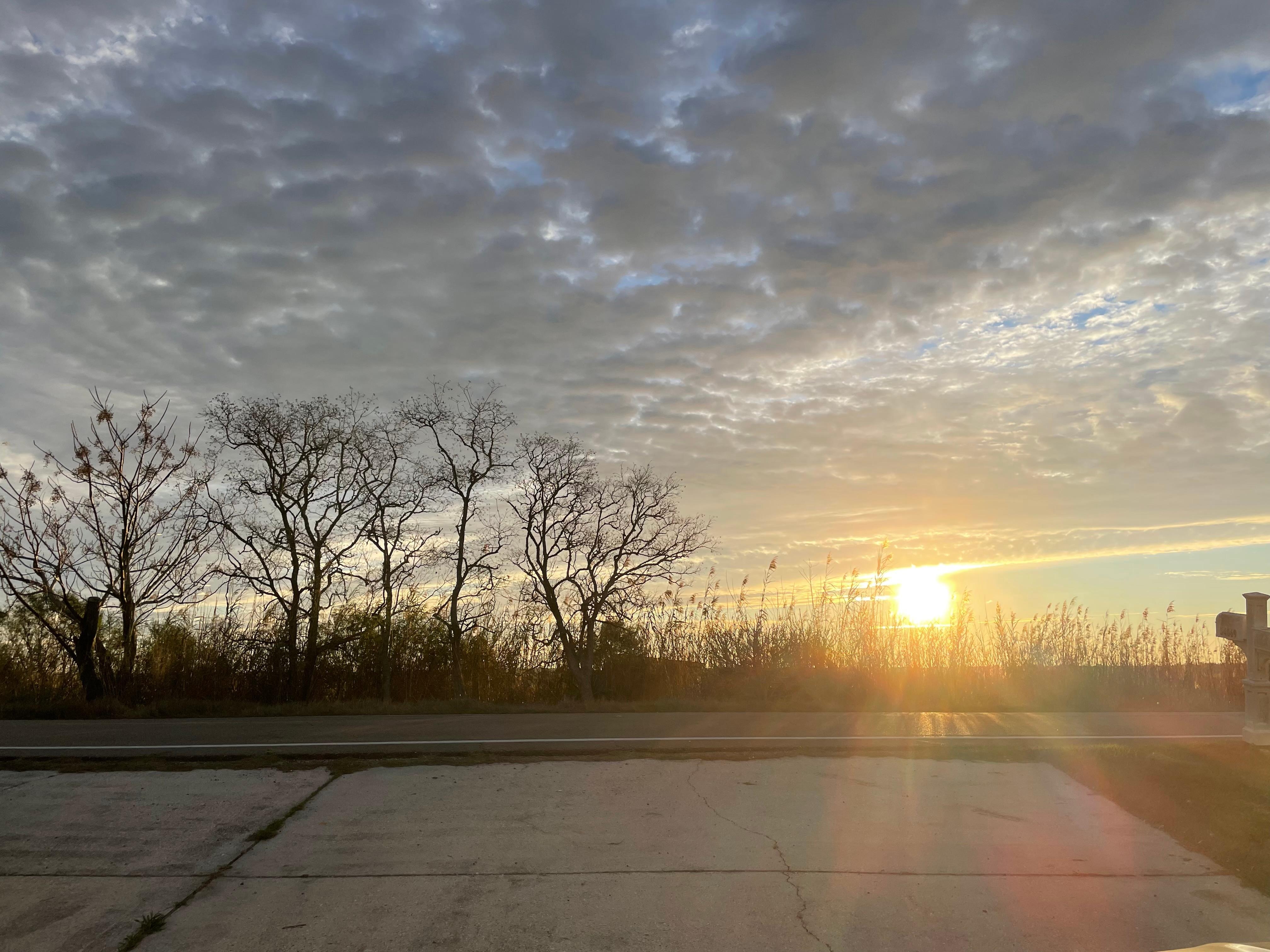 Sunrise on last morning 