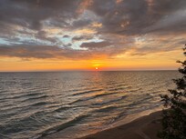 Lake Huron taken from the beach deck