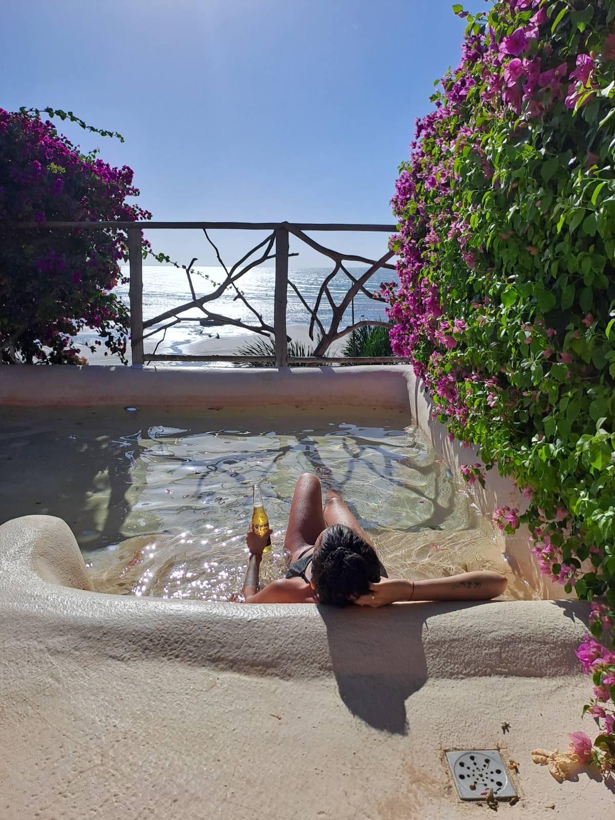 Private pool during the day