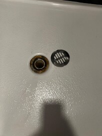 Drain cover in bedroom A was not attached