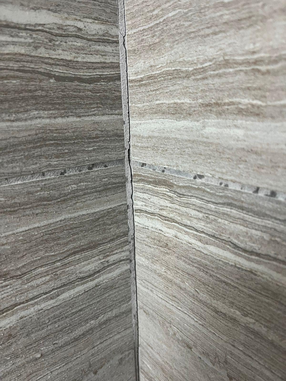 Cracks, dents and lack of maintenance, Mold and stains in the bathrooms 