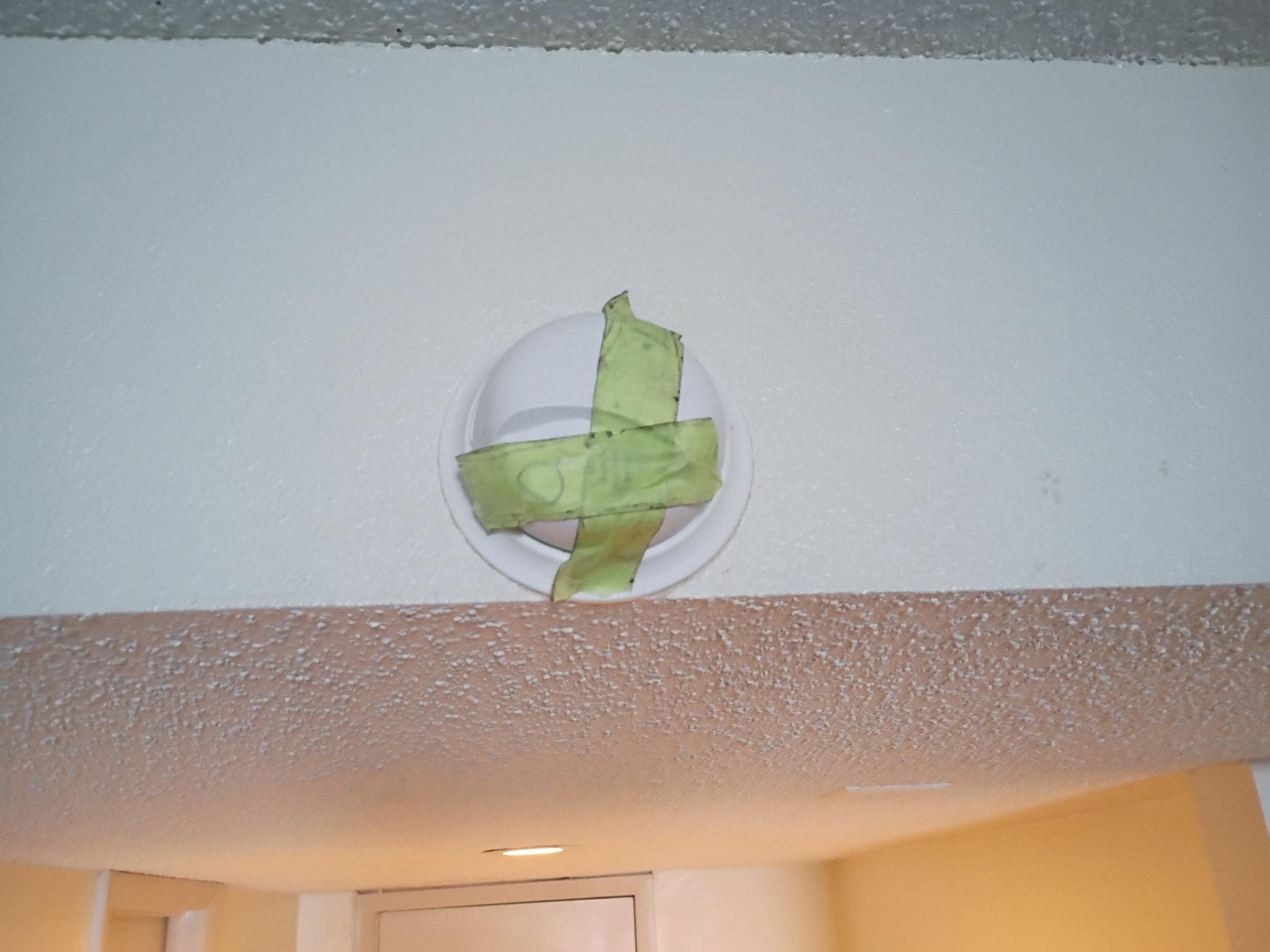 Taped fire alarm 