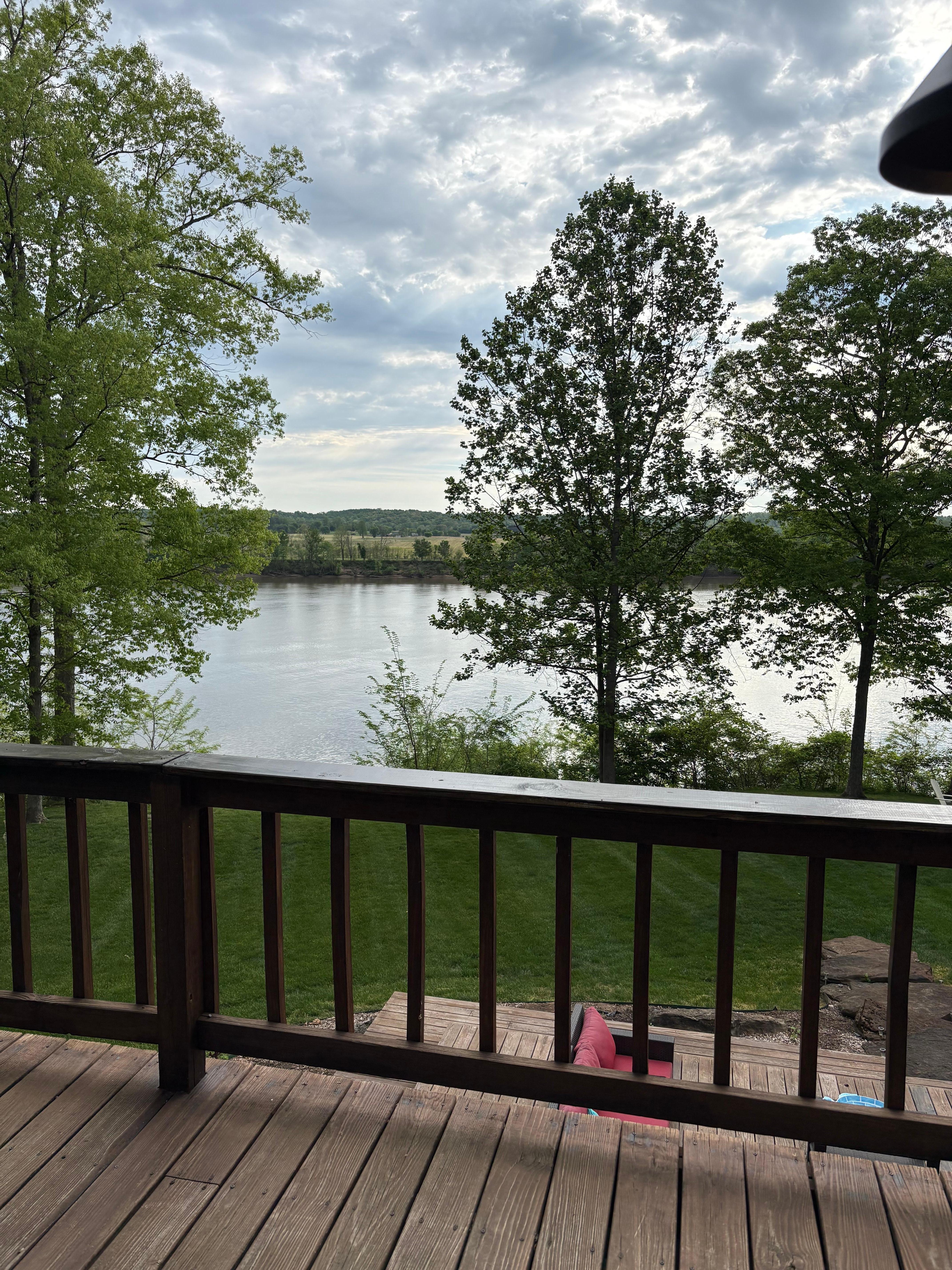 The view from the balcony.