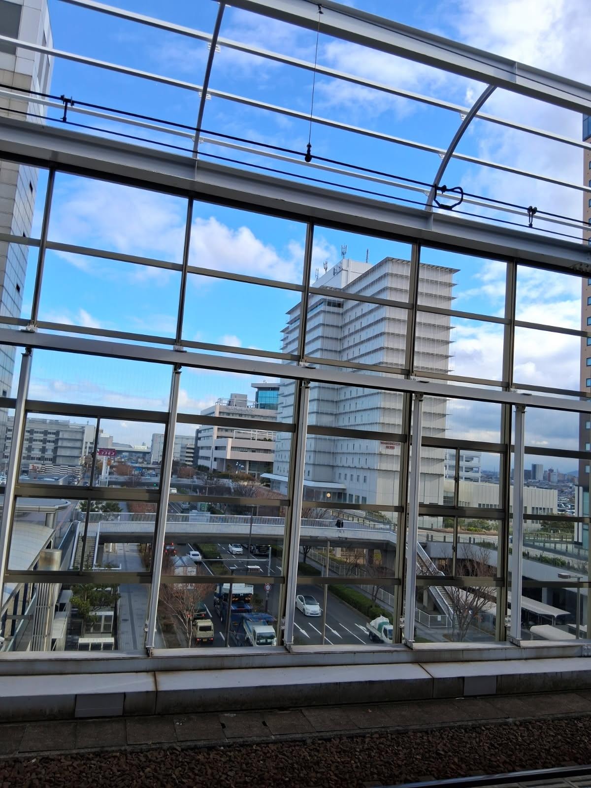 Washington hotel Kansai view from Rinku town station 