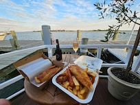 Local fish and chips were delicious
