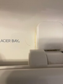 The toilet looked unclean.