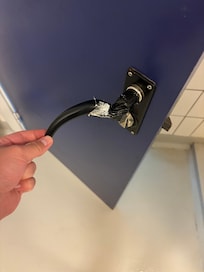 Ødelagt håndtag til badeværelset