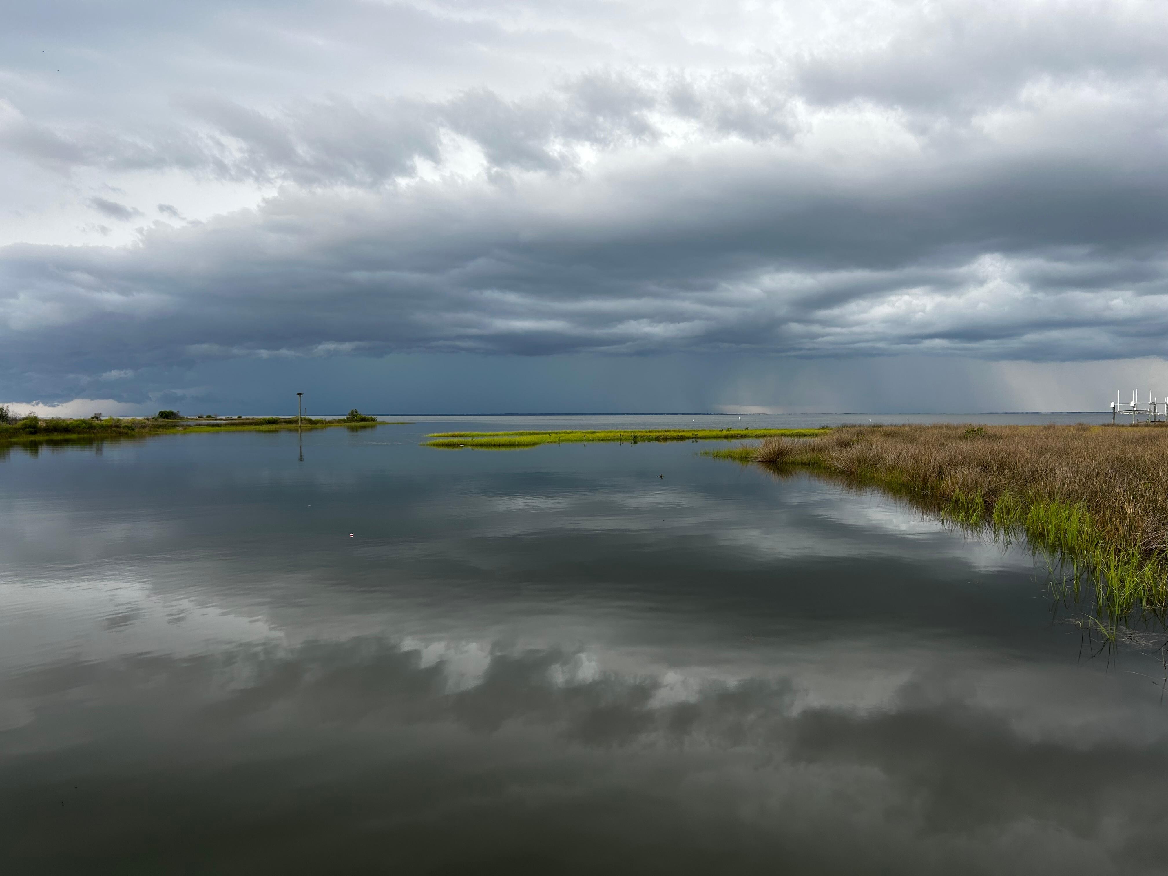 Storm across the bay