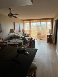 Looking from the kitchen towards the balcony