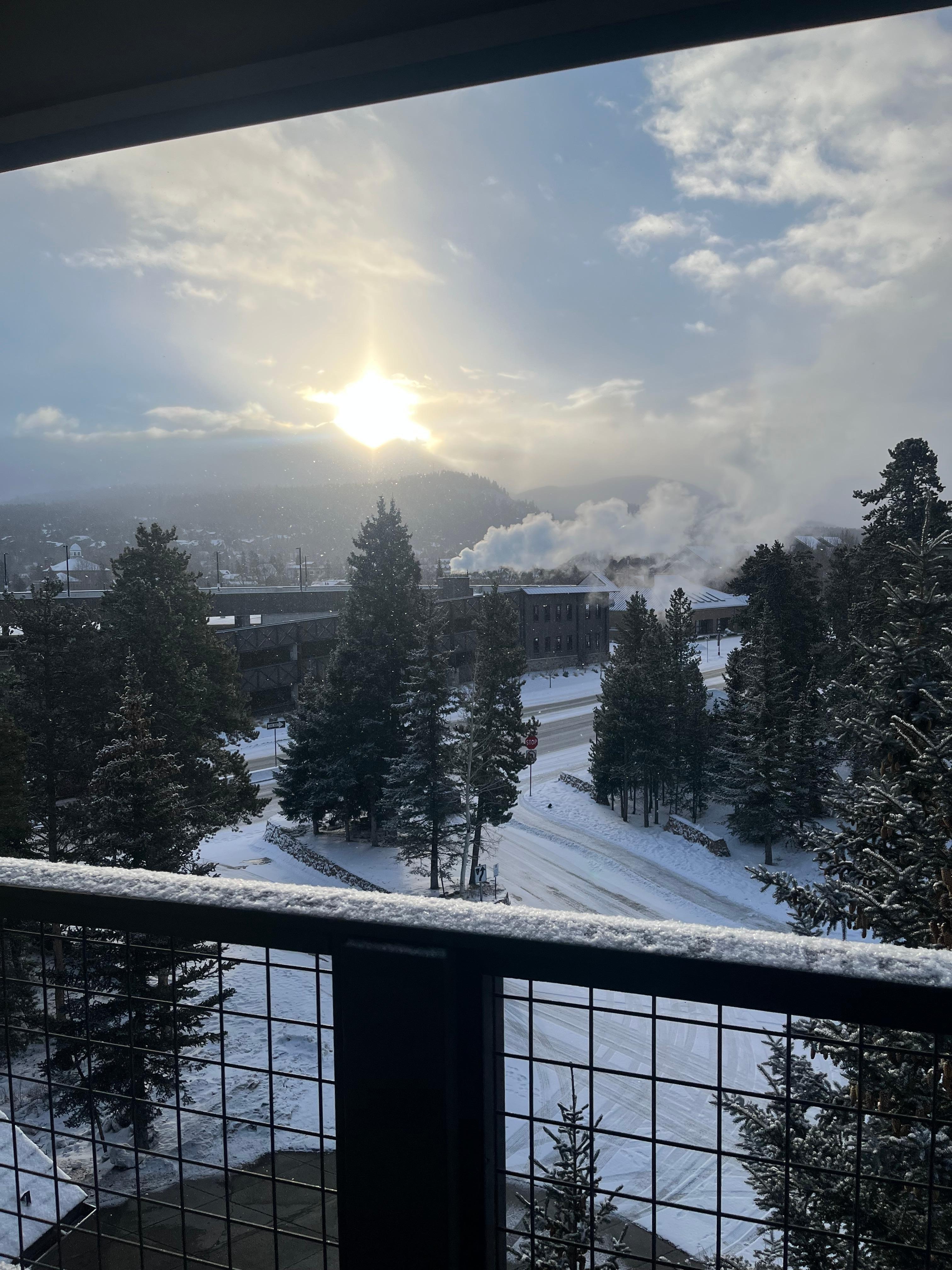 Our view from the balcony!