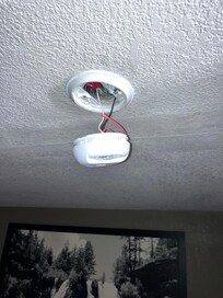 Broken smoke alarm