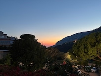 sunset over the Mediterranean from Il Ducato