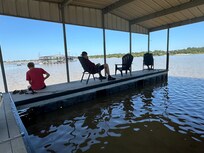 Enjoyed fishing on the private dock out back.