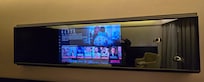 The mirror is also the TV!