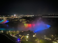 Night view from room