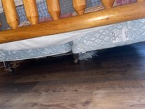 Master bedrooms king mattress, slump in the the middle, causing back pain and very uncomfortable
