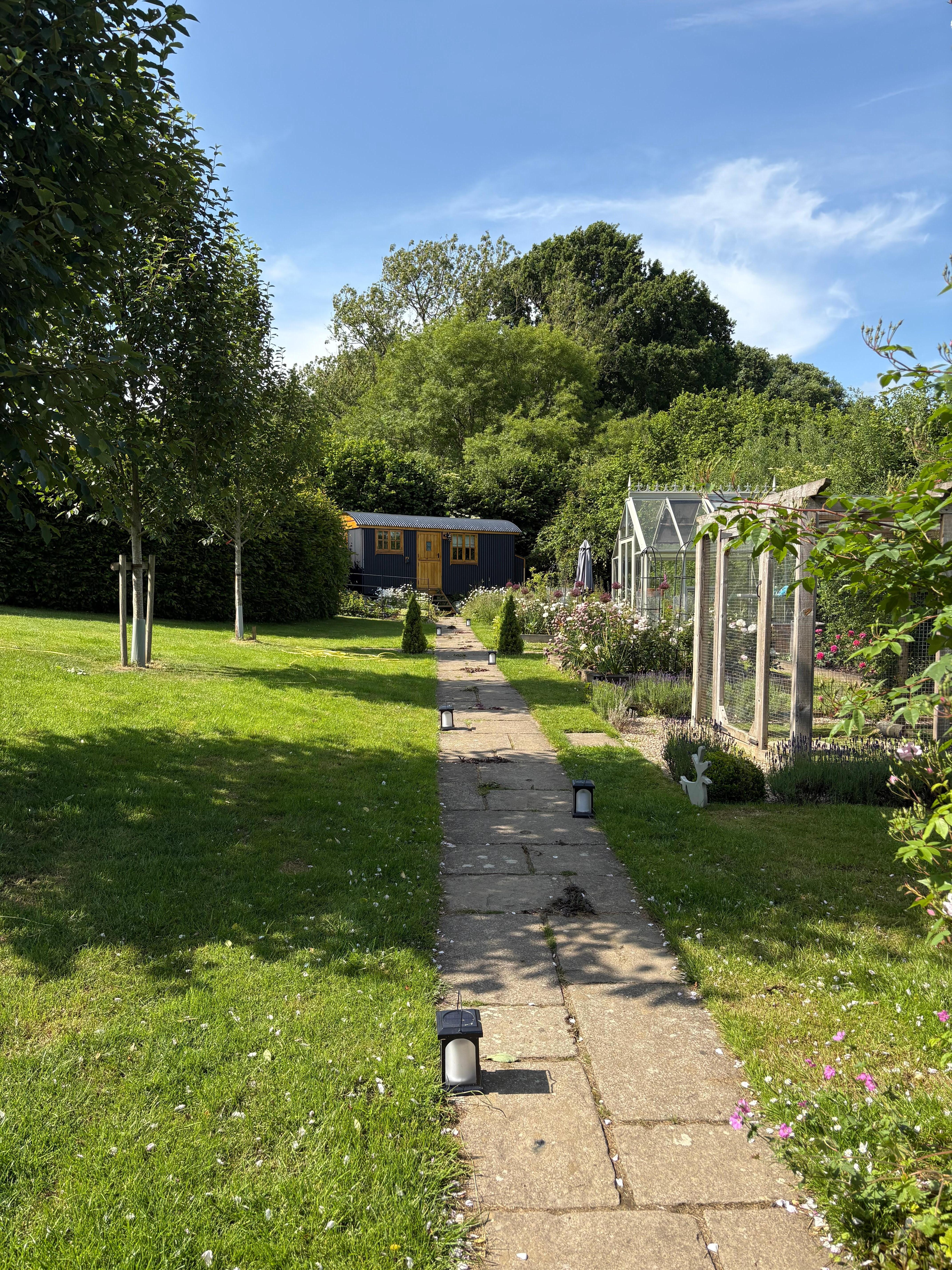 Shepherds hut tucked away in beautiful surroundings!