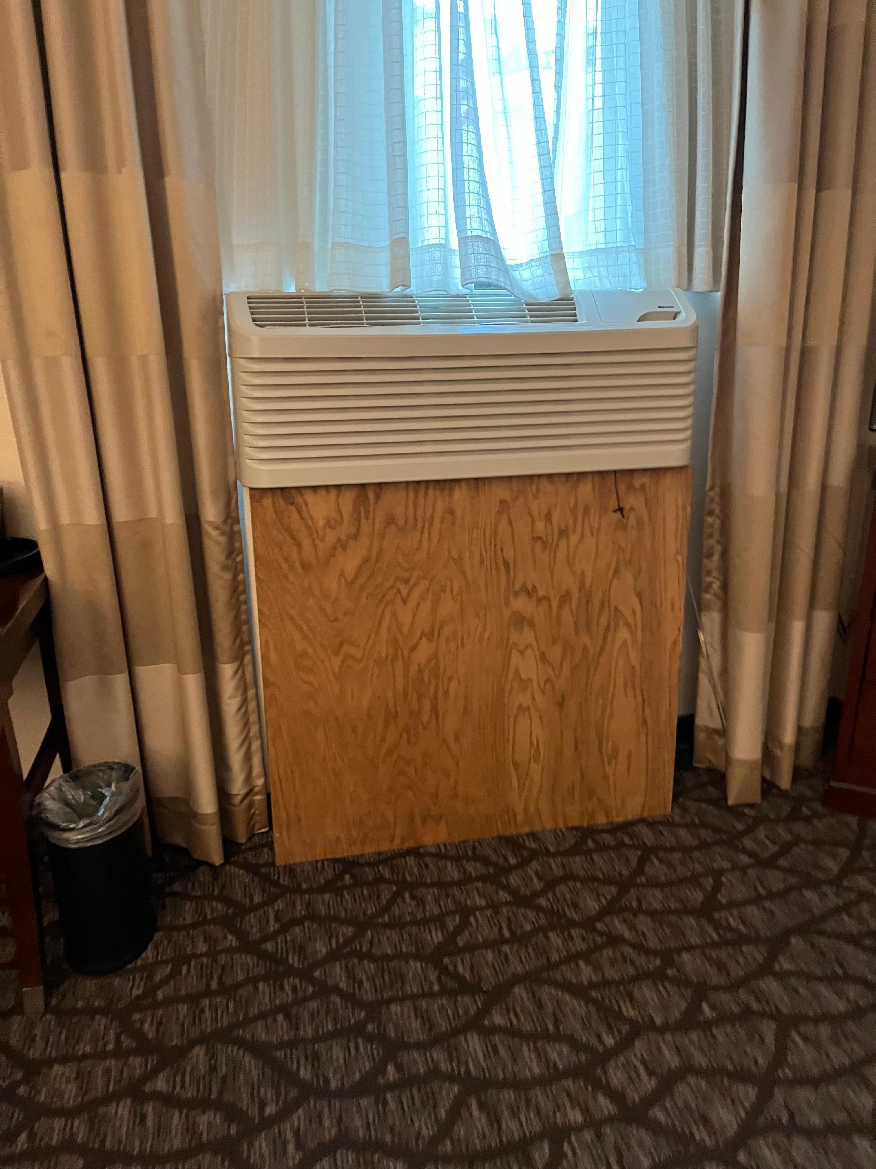 This is a pic of the big wooden thing under the AC.