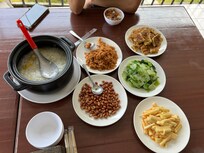 早餐吃地瓜粥,感覺很舒服
